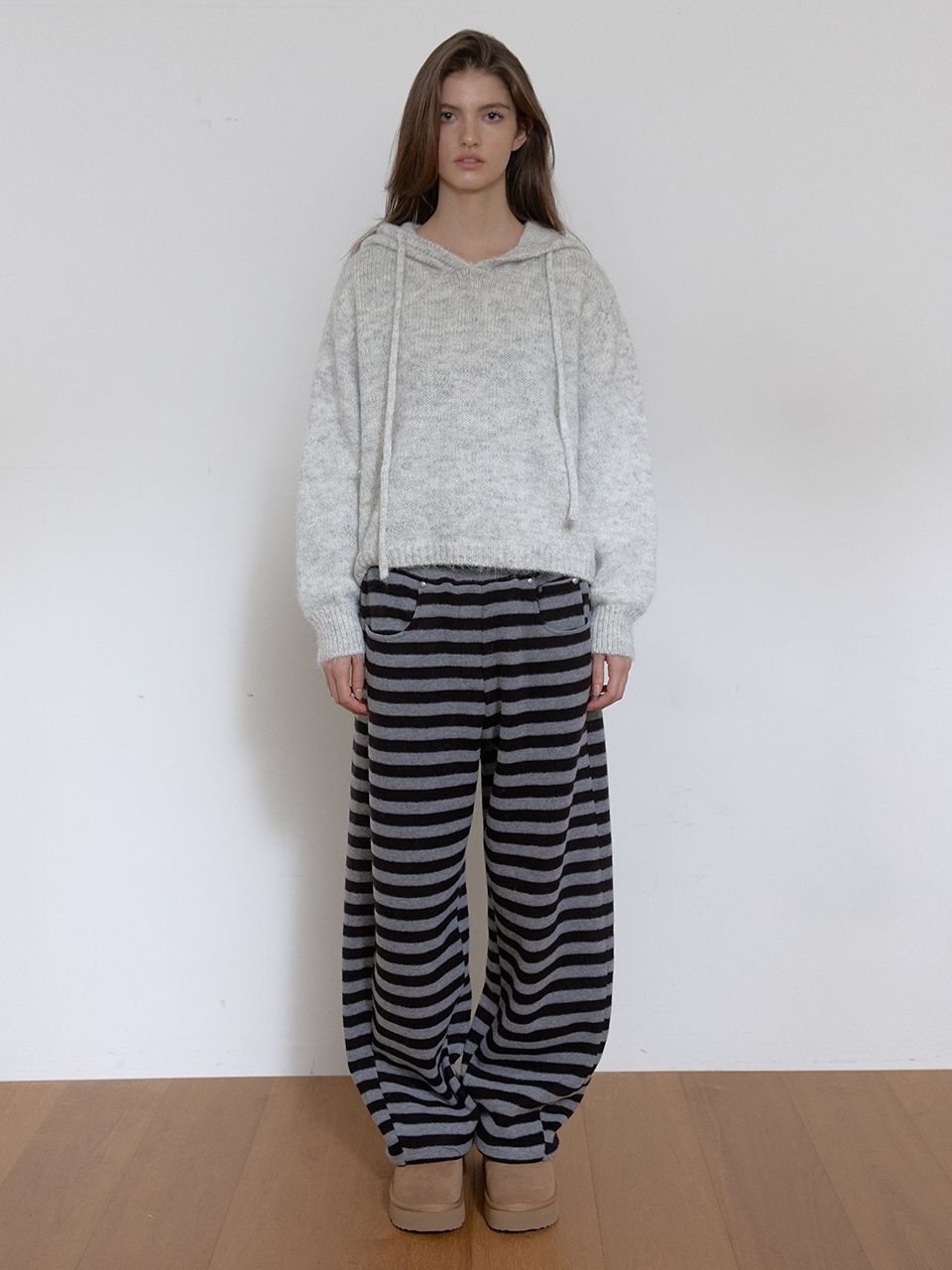 ソフトカーブパンツ (ストライプ) | ASURA | HANA(ハナ) #1