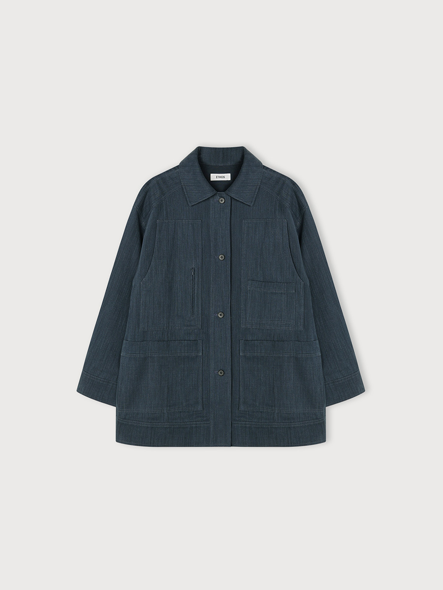 UTILITY WORKER JACKET_NAVY | ETHOS | HANA(ハナ) #1