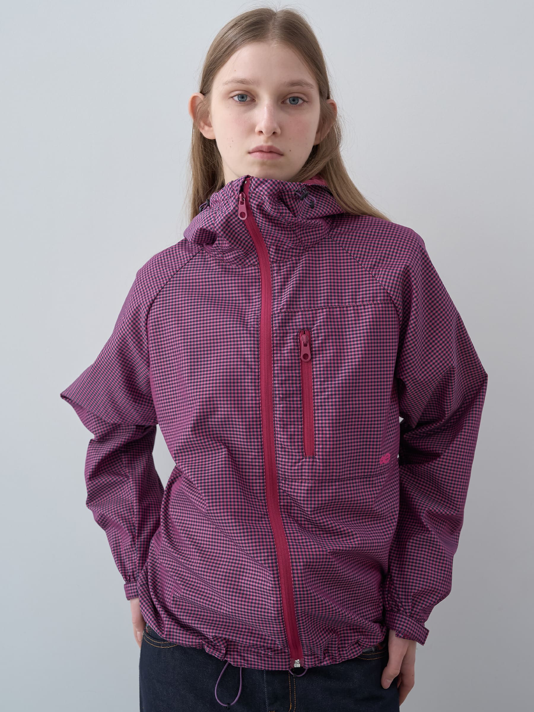 ギンガムチェックトラックトップジャンパー（ピンク） | ENZO BLUES | HANA(ハナ) #1