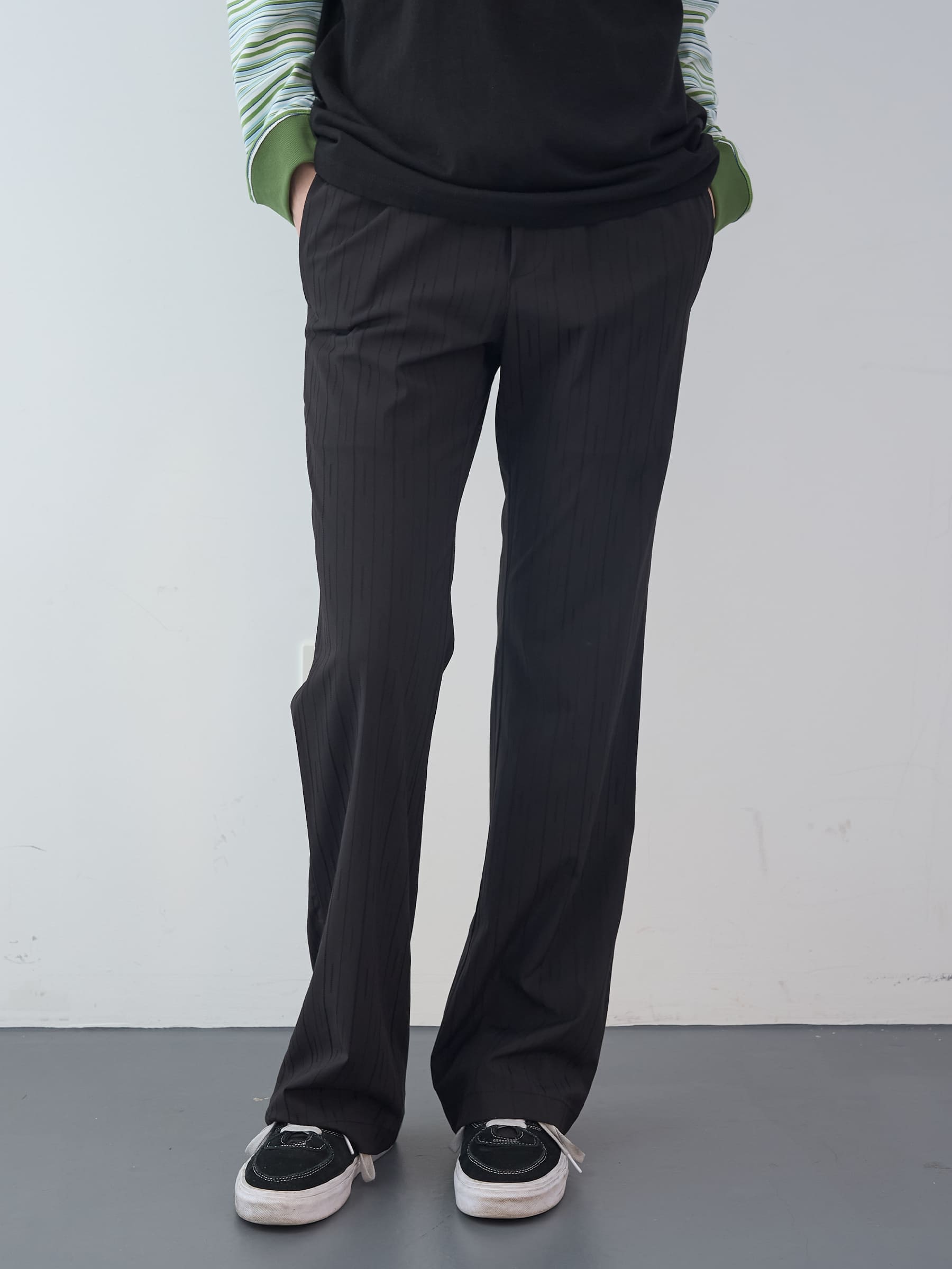 タイルバンディングブーツカットパンツ (ネイビー) | ENZO BLUES | HANA(ハナ) #1