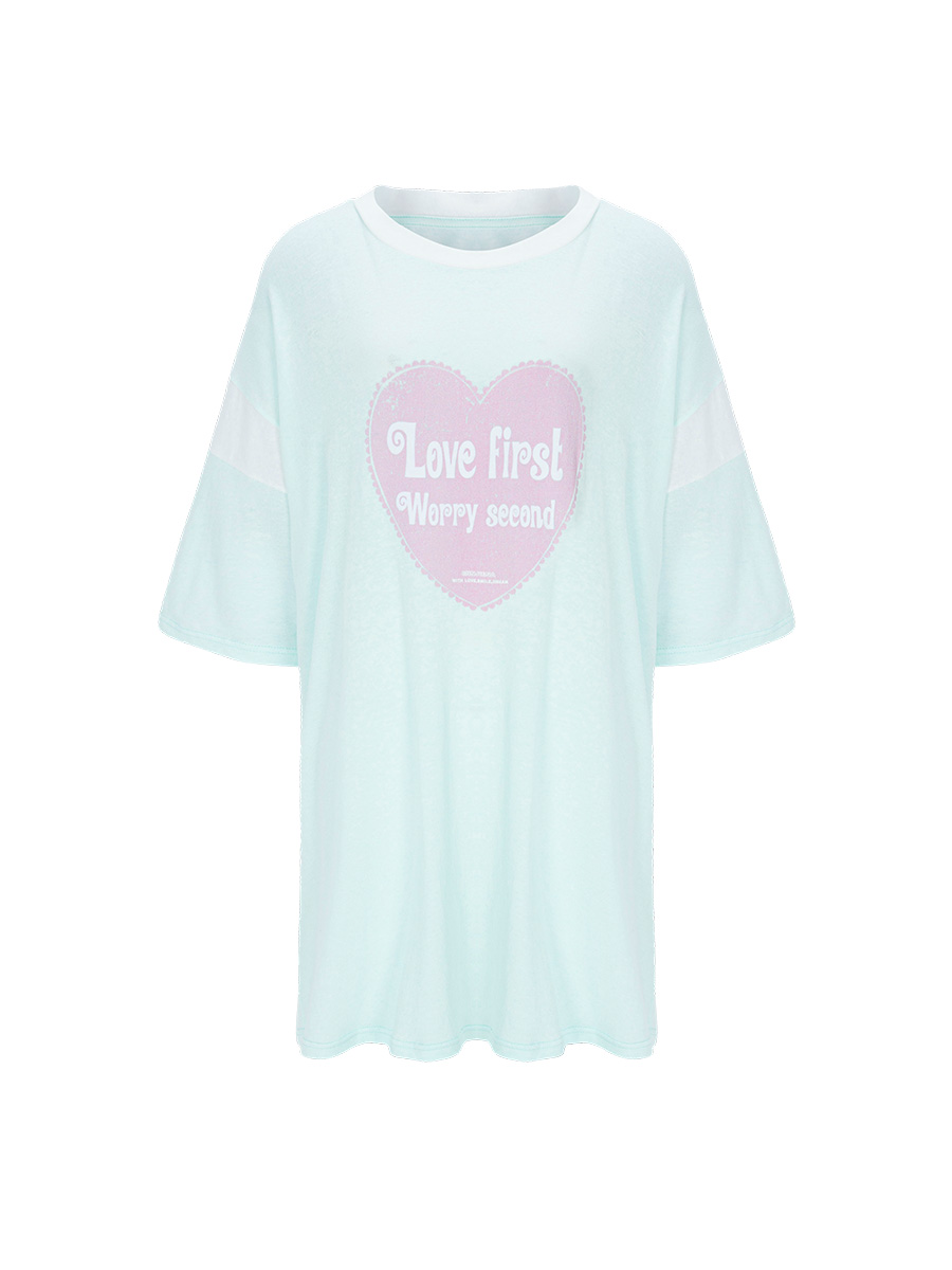 ラブファーストTシャツ（アイスミント） | minjiena | HANA(ハナ) #1