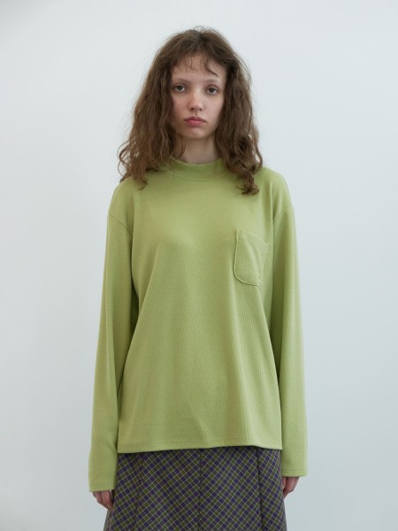 ニードルロゴ ハイネック ジップアップ (グリーン) | ENZO BLUES