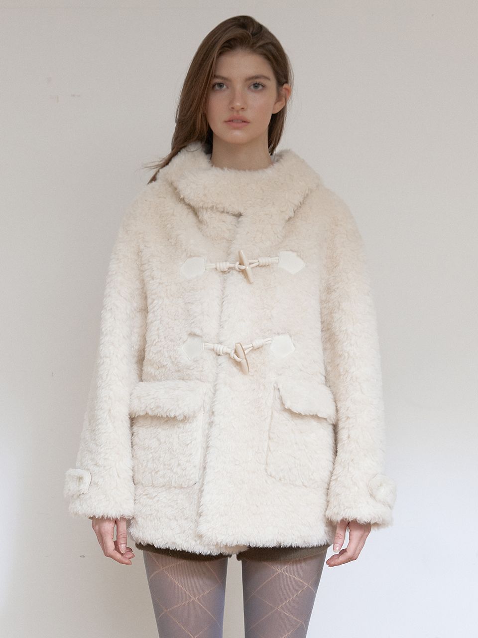 ウールシアリングフーディ マスタング（アイボリー） | ASURA | HANA(ハナ) #1