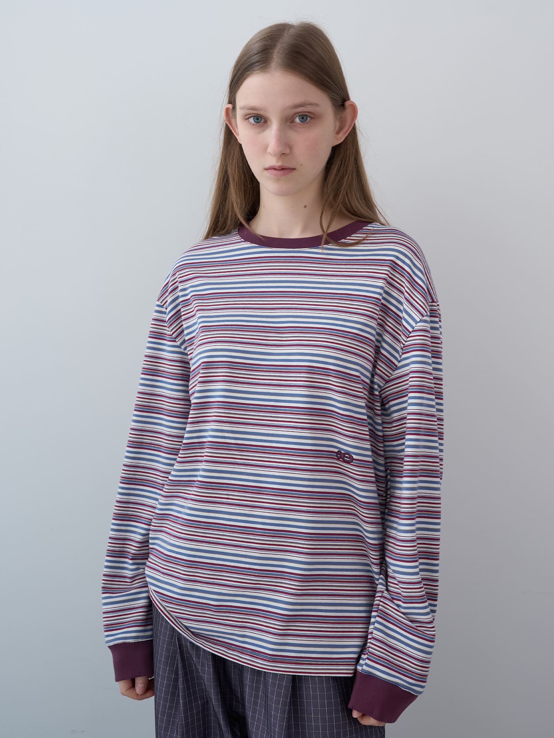 ストライプ ボクシーLST（ワインストライプ） | ENZO BLUES | HANA(ハナ) #1