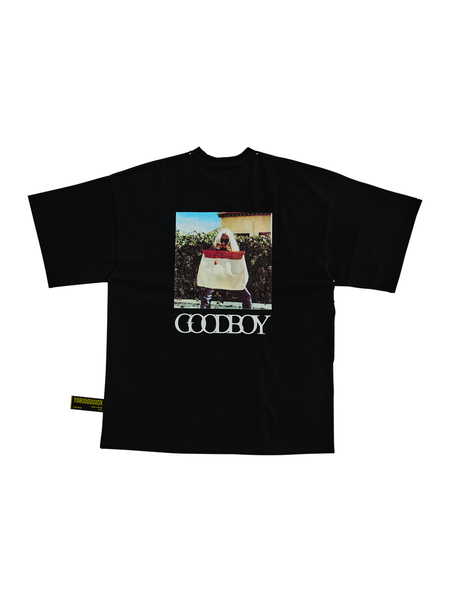 オーバーサイズ GOODBOY Tシャツ (ブラック) | XOXOGOODBOY | HANA(ハナ) #1