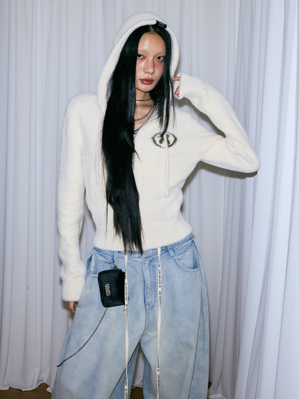 ホテルファーニット ジップアップ_アイボリー | THE MYSTERIOUS HOTEL | HANA(ハナ) #1