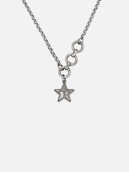 [韓国人気ジュエリー] nff harmless frame necklace-silver ハームレスフレームネックレス - シルバー | nff | HANA(ハナ)