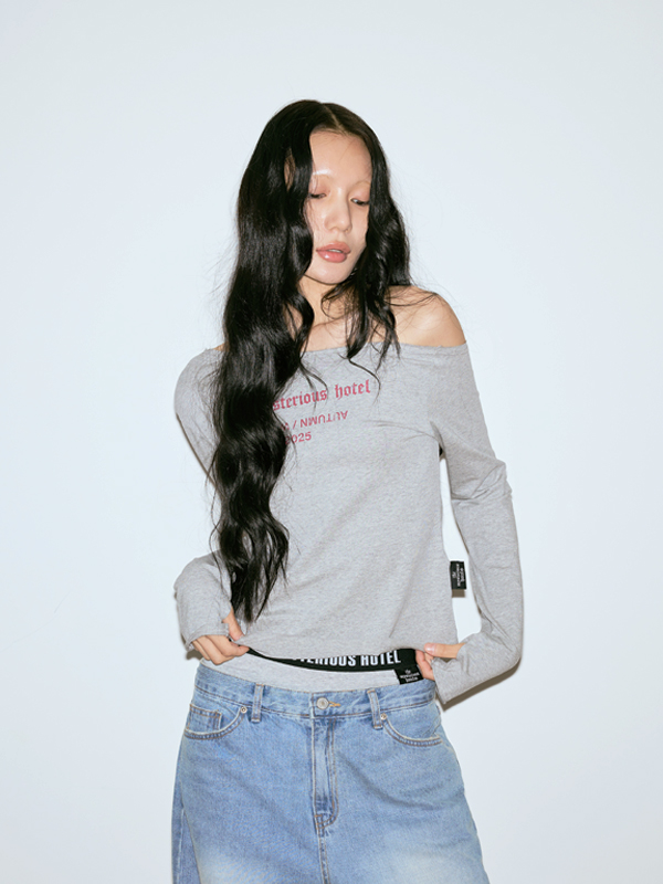 TMH エッセンシャル オフショルダー Tシャツ_3color | THE MYSTERIOUS HOTEL | HANA(ハナ) #1