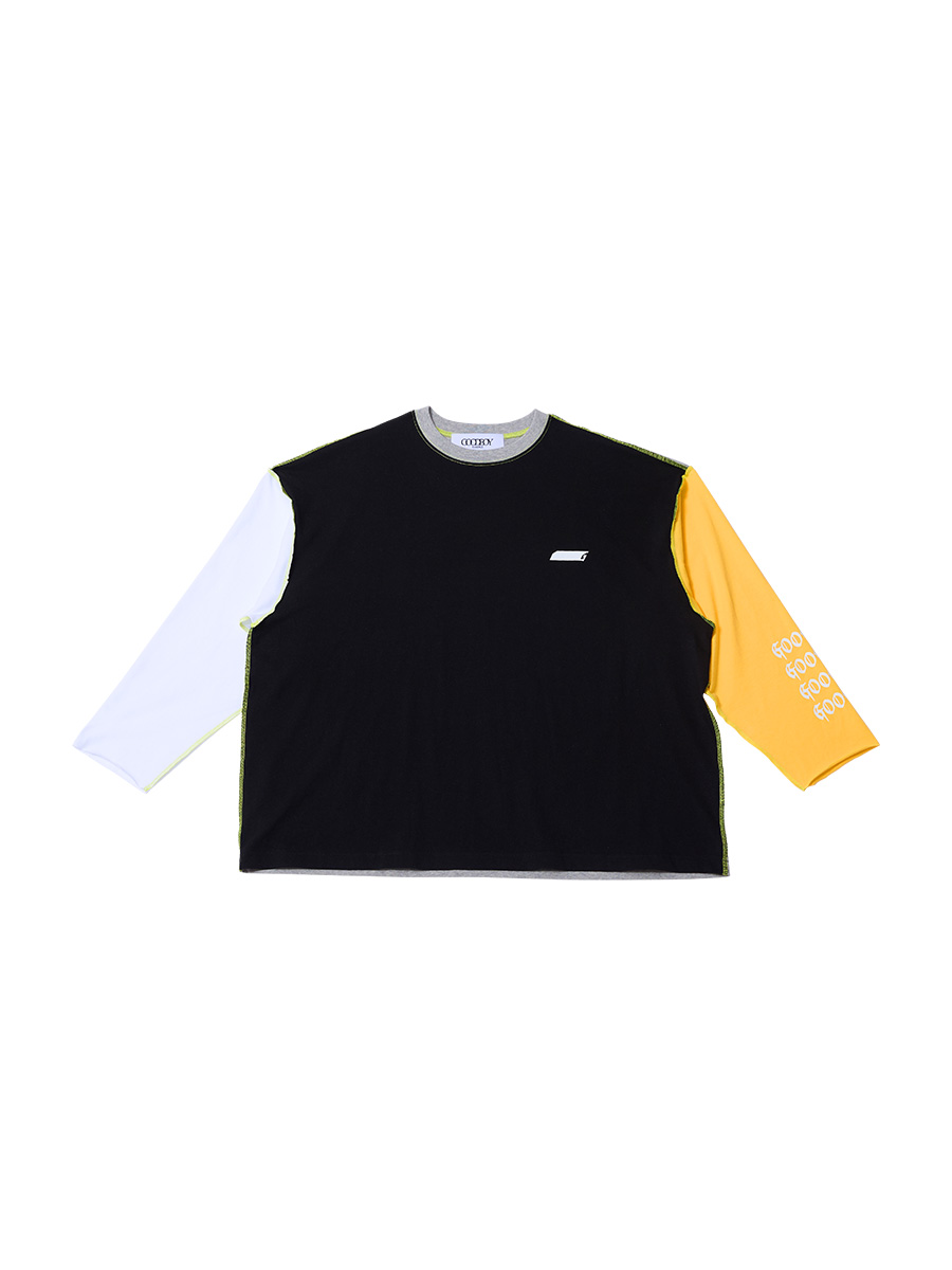 Goodboy カラーブロック ロングスリーブ_ピオンイエロー | XOXOGOODBOY | HANA(ハナ) #1