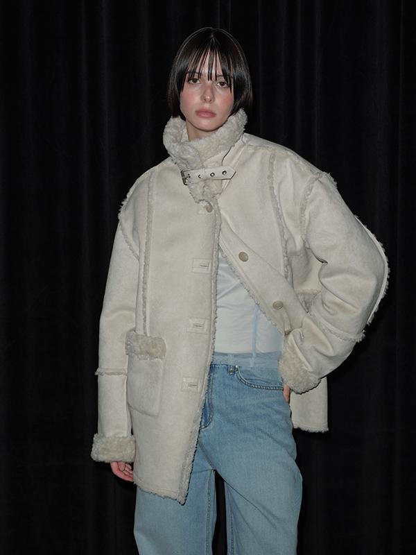 バックルスエードムスタン（ライトグレー） | Margarin Fingers | HANA(ハナ) #1