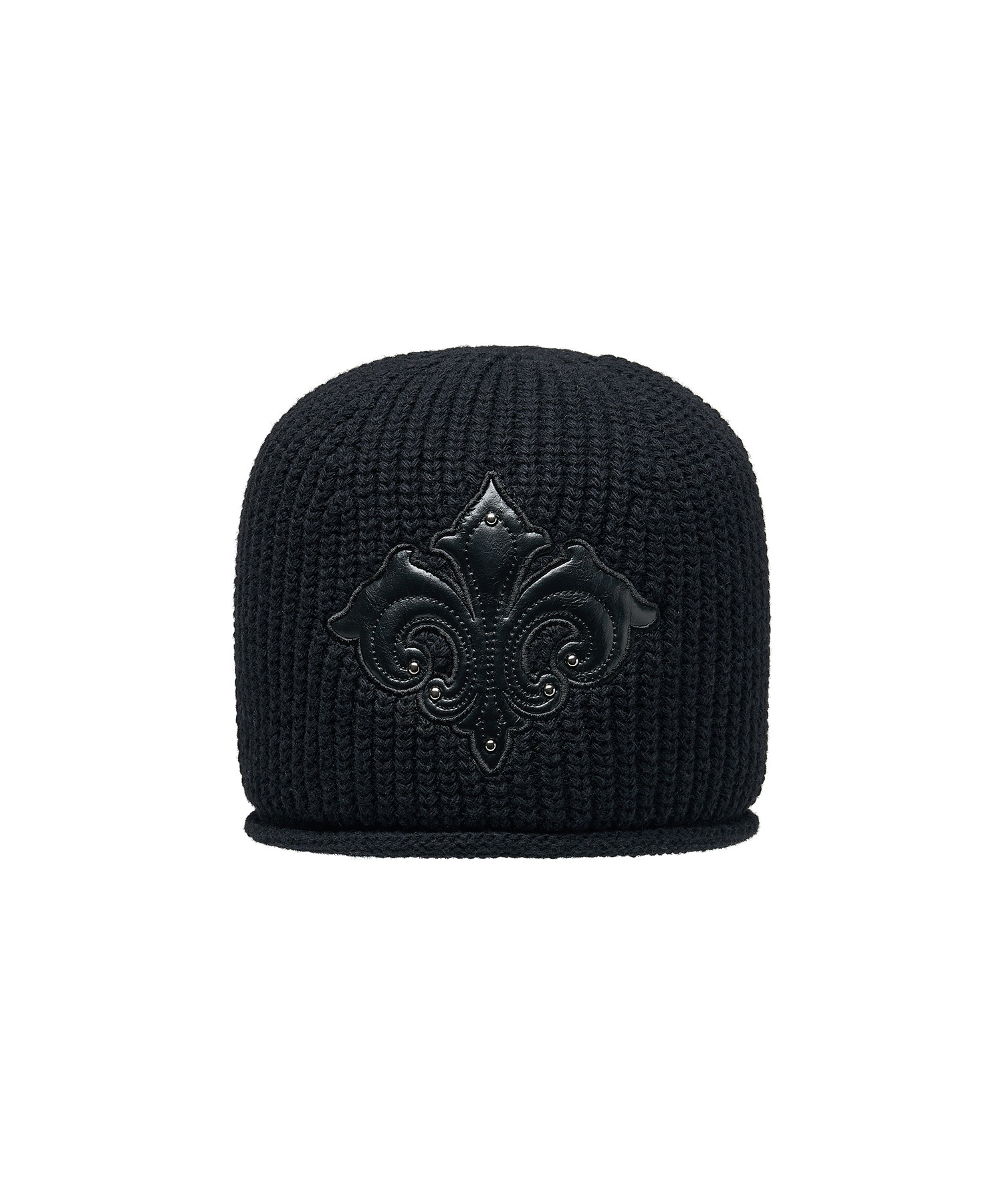 インペリウム レザーパッチビーニー_[ブラック] | LECYTO | HANA(ハナ) #1