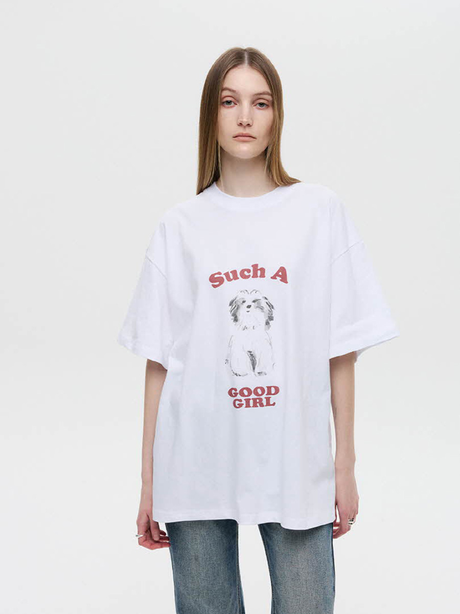 オーバーサイズパピーTシャツ（ホワイト） | DNSR | HANA(ハナ) #1