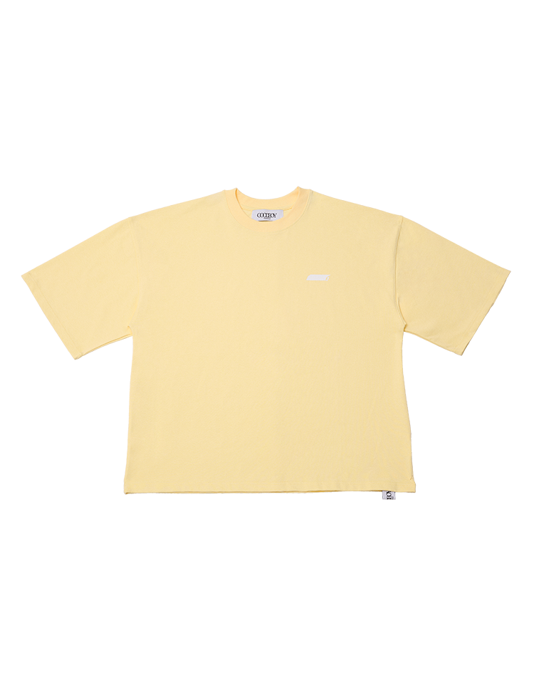 オーバーサイズ NEWシンボル ロゴ Tシャツ_ライトイエロー | XOXOGOODBOY | HANA(ハナ) #1