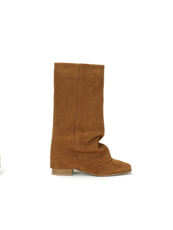 リンクルレザーブーツ（キャメル） | THREE TO EIGHTY | HANA(ハナ) #1