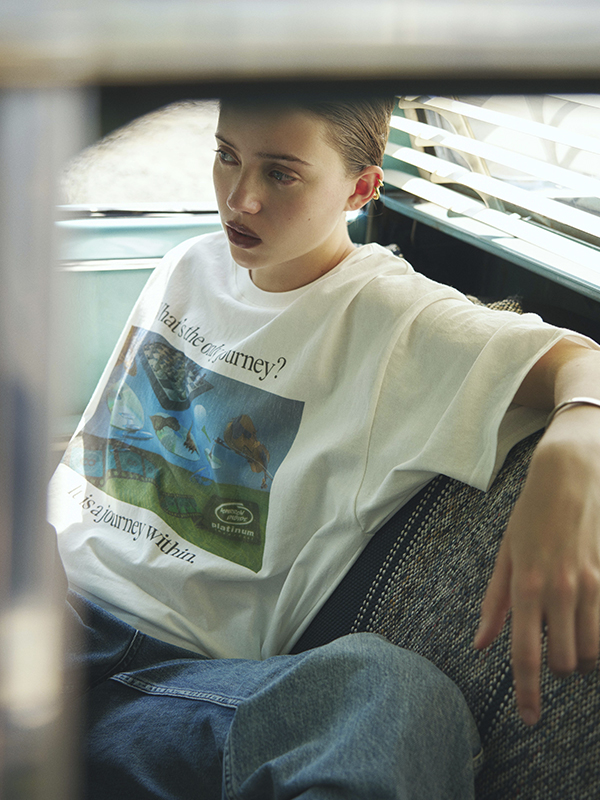 ミレニアム Tシャツ_ホワイト | BONRROW | HANA(ハナ) #1