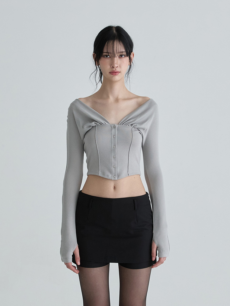 レアカーディガン（グレー） | Not your rose | HANA(ハナ) #1