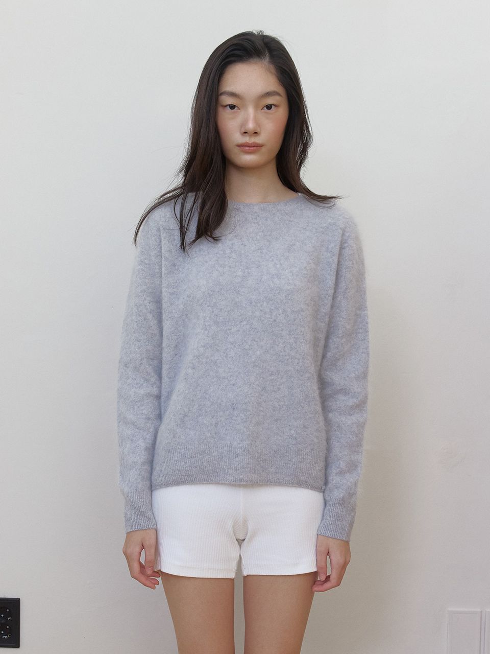 AS BASIC ウールホールガーメントニット (グレー) | ASURA | HANA(ハナ) #1