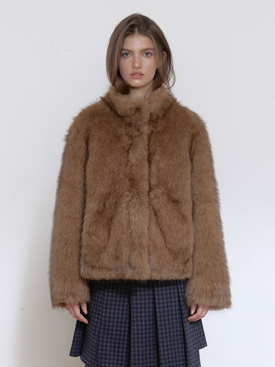 ミストトーンファージャケット (ブラウン) | ASURA | HANA(ハナ) #1