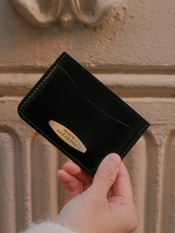 デザートカードウォレット _ ロングブラック | mucu and ebony | HANA(ハナ) #1