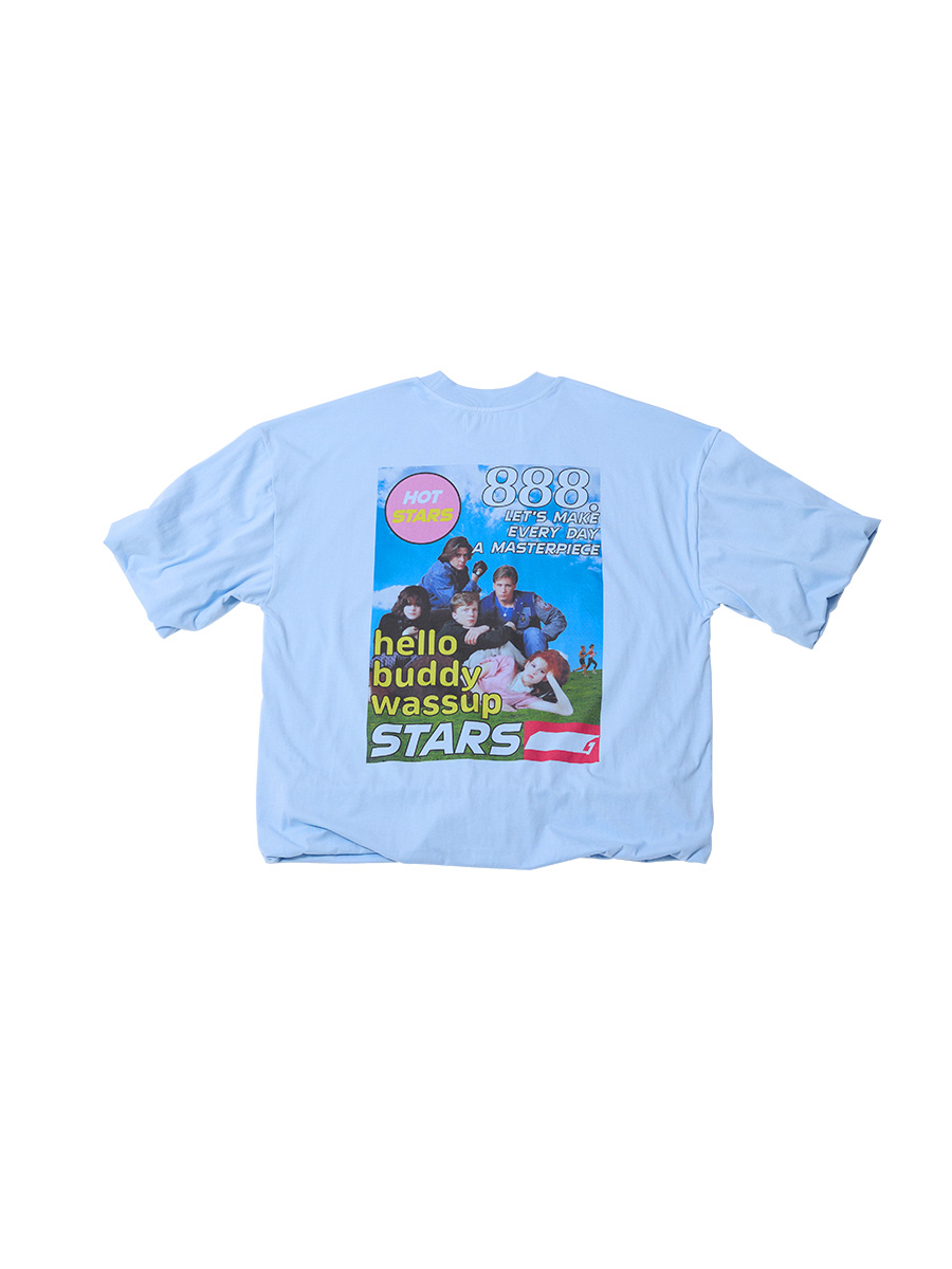 シャーリングフレンズグラフィックTシャツ_スカイブルー | XOXOGOODBOY | HANA(ハナ) #1