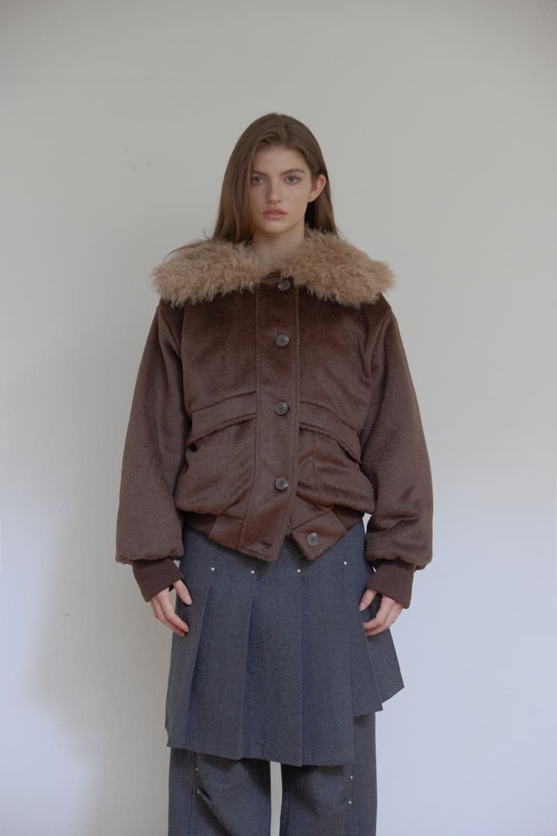 カラーファーリバーシブルジャンパー(ブラウン) | ASURA | HANA(ハナ) #1