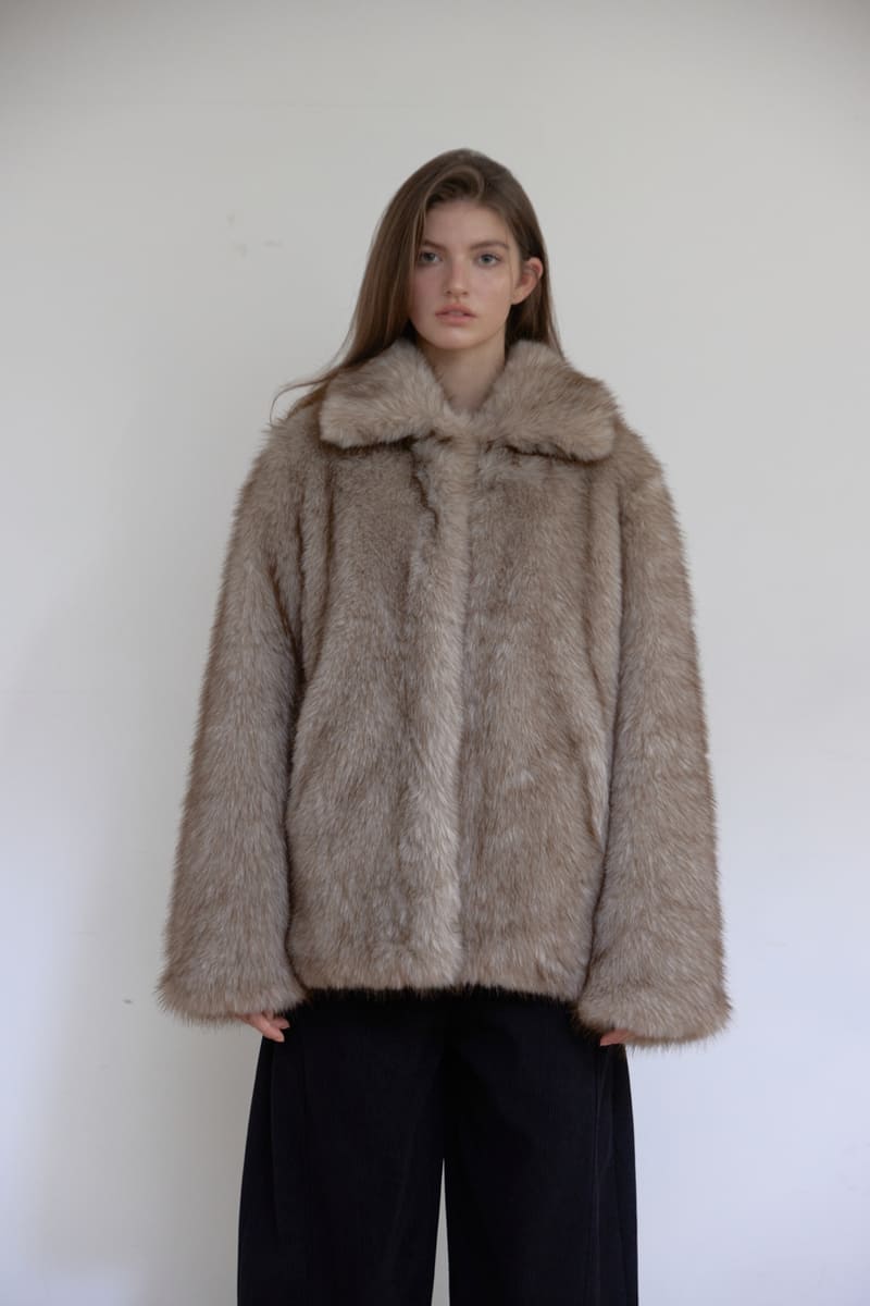 フォックス ミディ ファー ジャケット (ベージュ) | ASURA | HANA(ハナ) #1