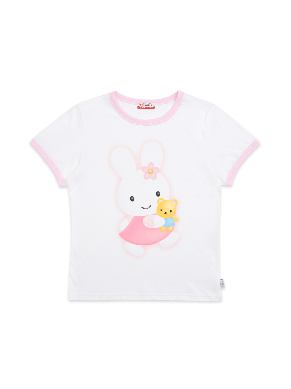 [X YOUNGART] KIDDY ハグ JINI ドット リンガー Tシャツ | Swingset | HANA(ハナ) #1