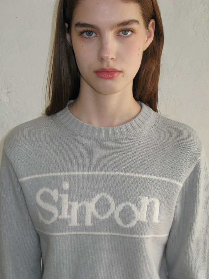 SINOON PULLOVER KNIT (LIGHT BLUE)｜HANA