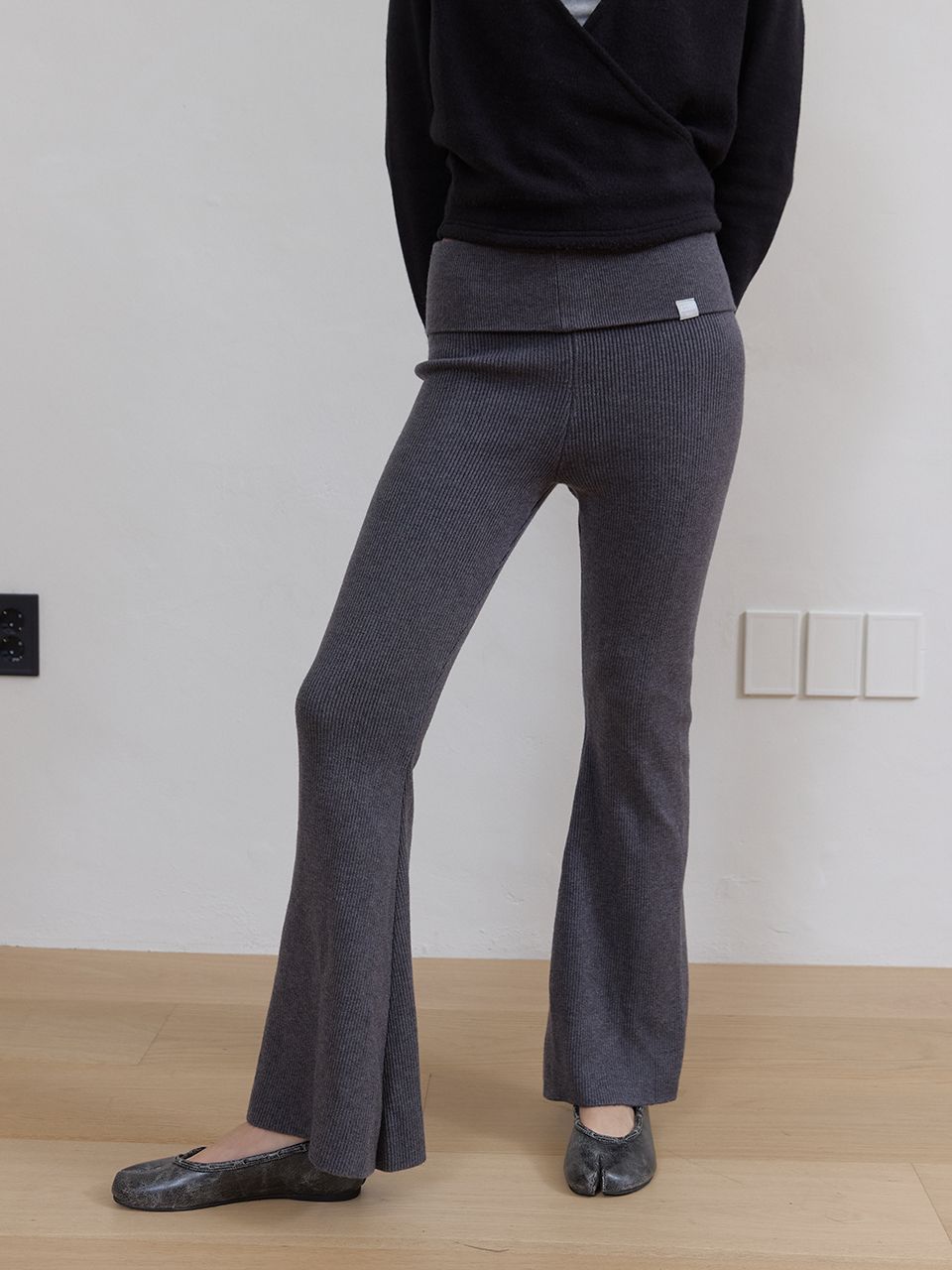 AS BASIC フォールドパンツ (チャコール) | ASURA | HANA(ハナ) #1