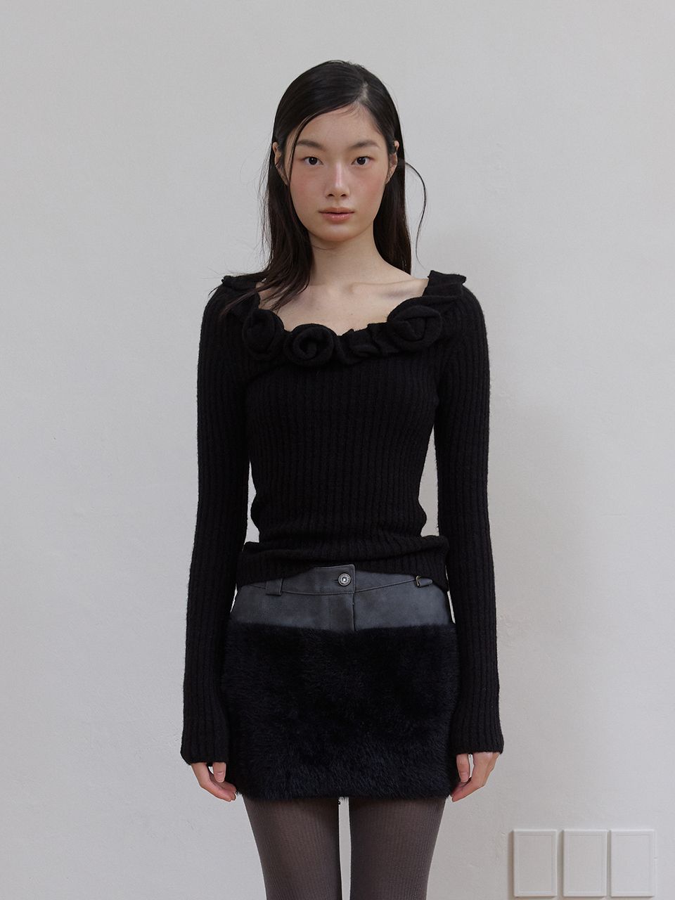 ルメアローズニット (ブラック) | ASURA | HANA(ハナ) #1