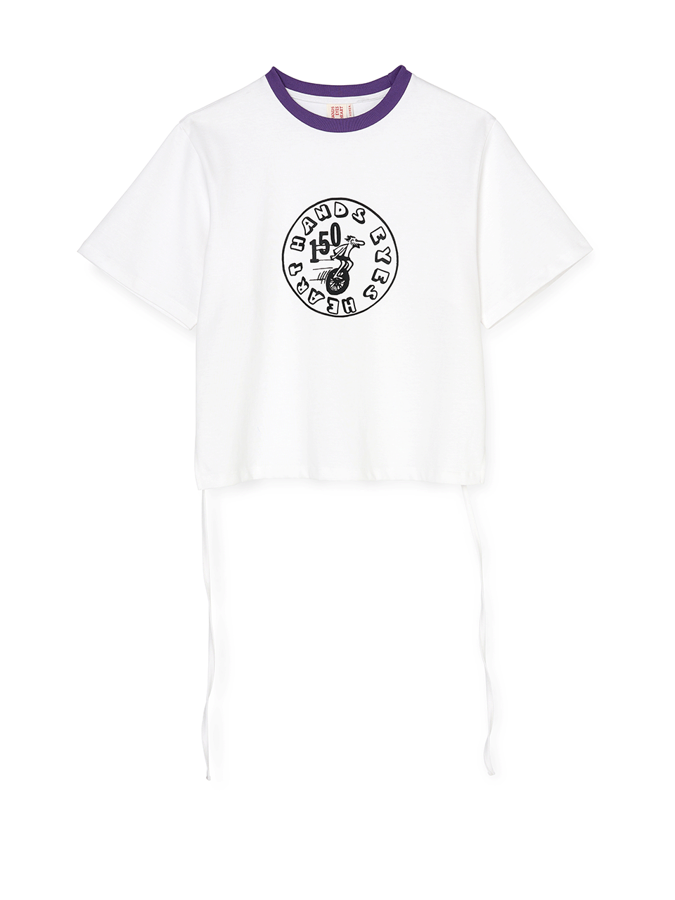 グラフィックカットアウトTシャツ（ホワイト） | HANDS EYES HEART | HANA(ハナ) #1