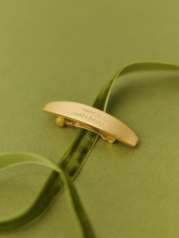 [プレゼント用包装] クラシックロゴヘアピン(2ea)_ ゴールド | mucu and ebony | HANA(ハナ) #1