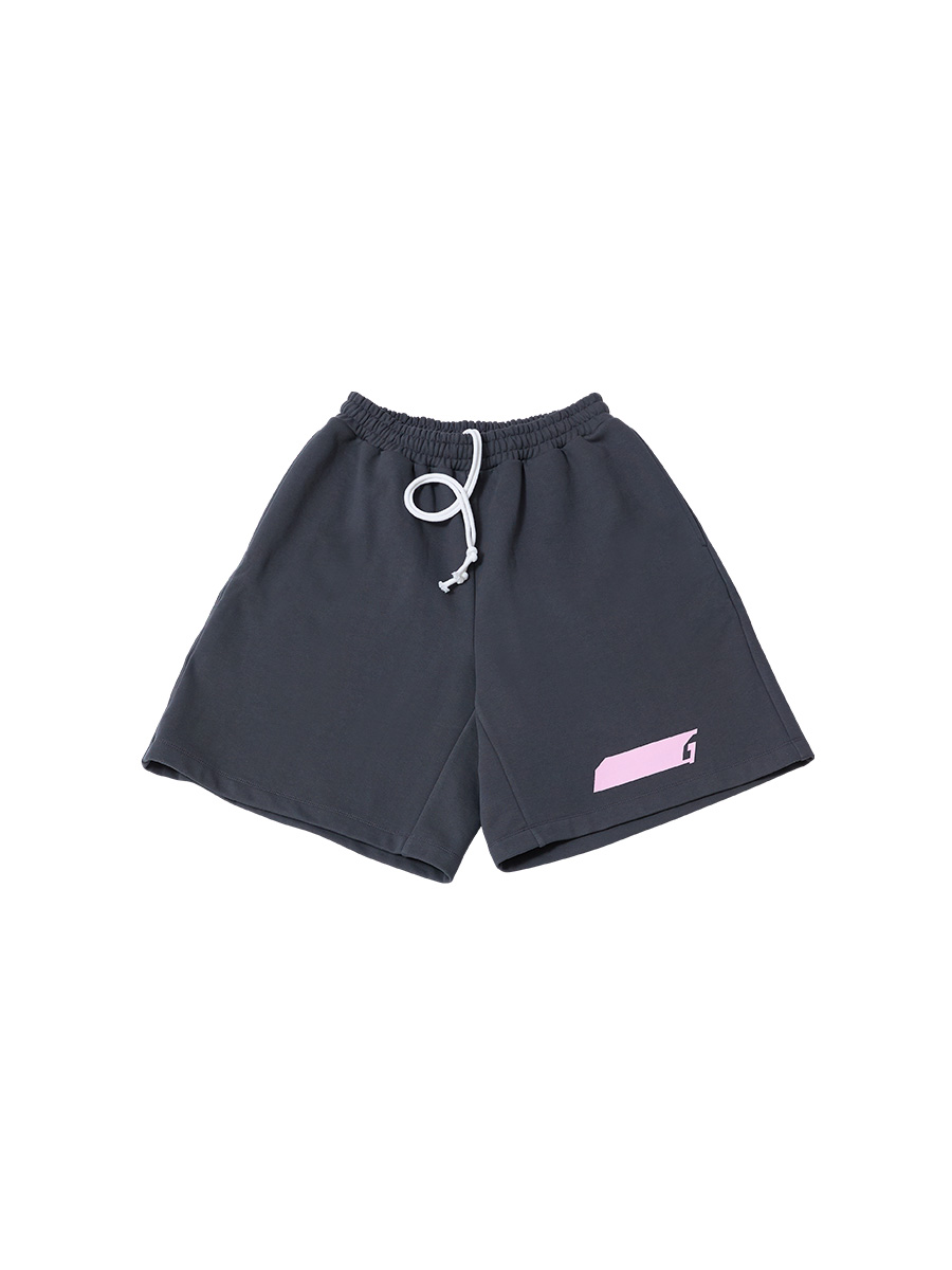 NEWシンボルロゴハーフスウェットパンツ_チャコール | XOXOGOODBOY | HANA(ハナ) #1