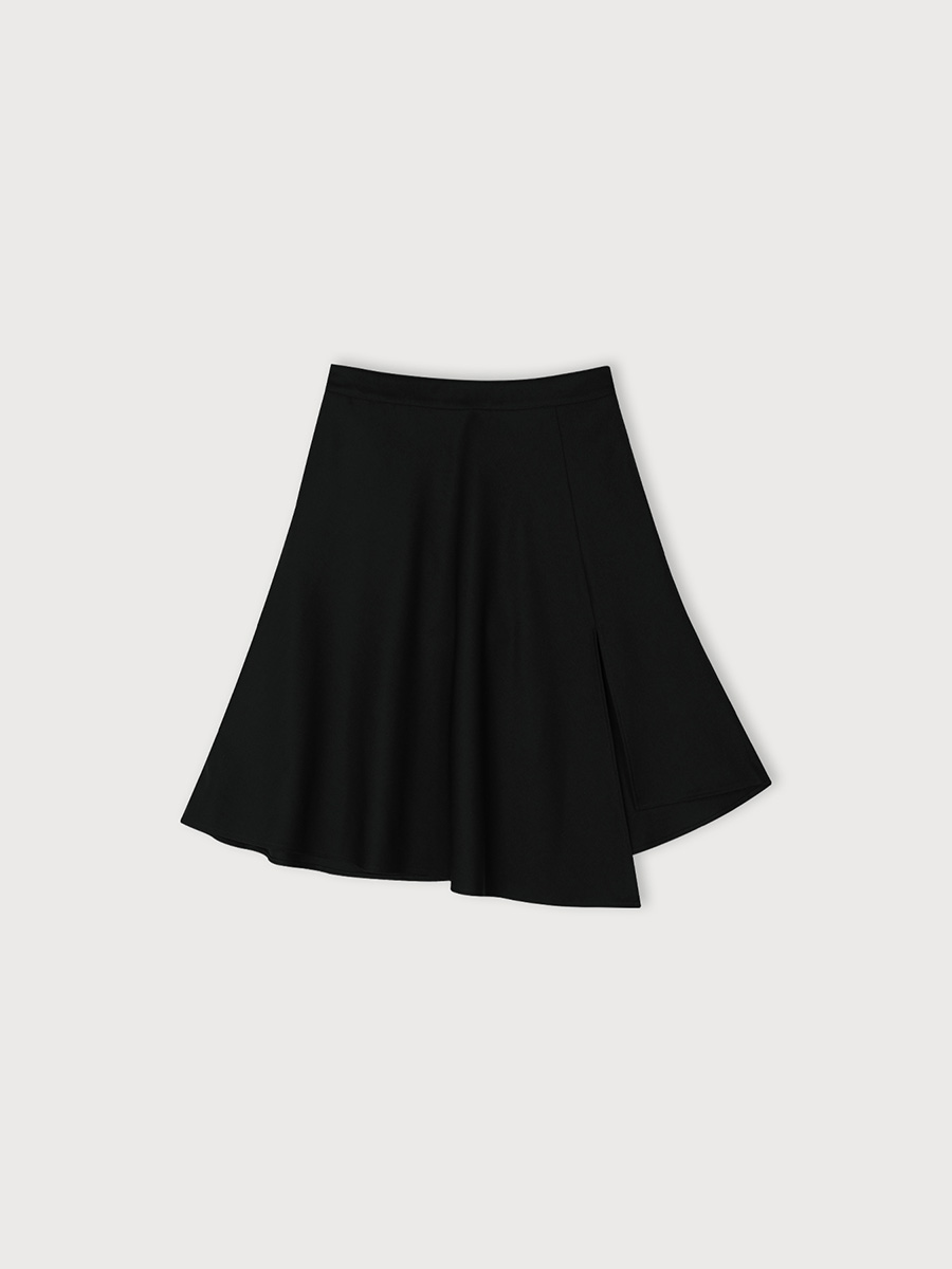 UNBAL FLARE SKIRT_BLACK | ETHOS | HANA(ハナ) #1
