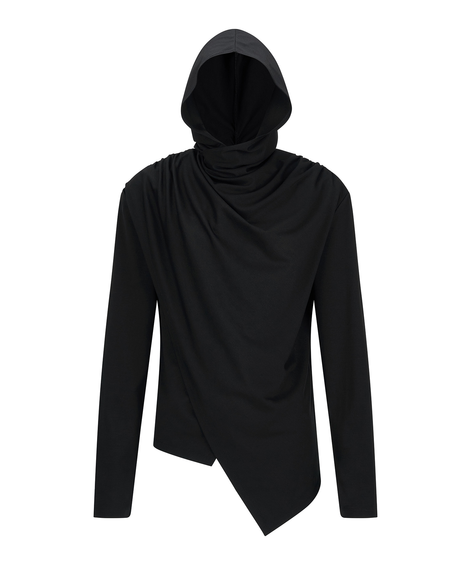 アバンギャルド ドレープ フード_[ブラック] | LECYTO | HANA(ハナ) #1