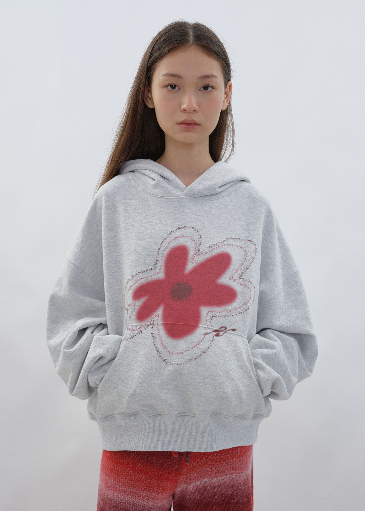 Flower Oversized Hoodie