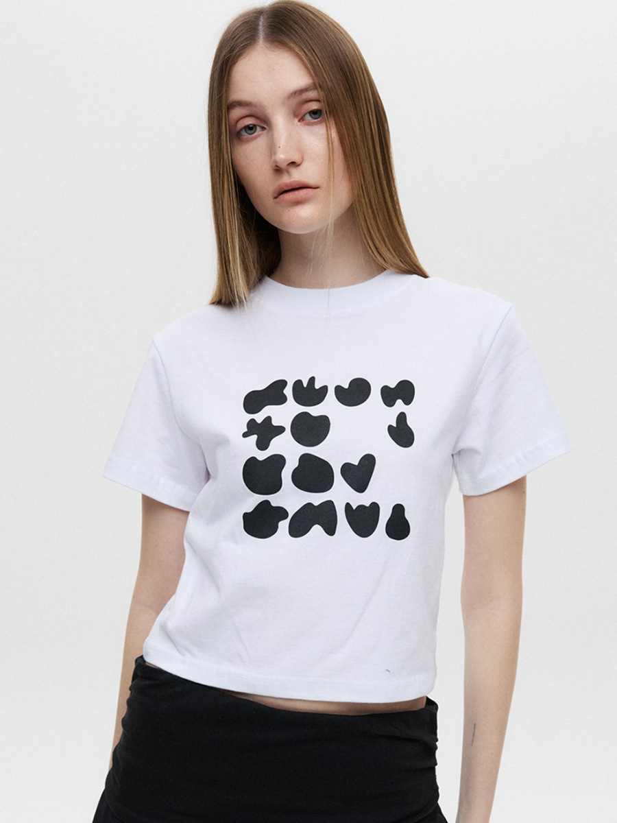 シェイプクロップTシャツ（ホワイト） | DNSR | HANA(ハナ) #1