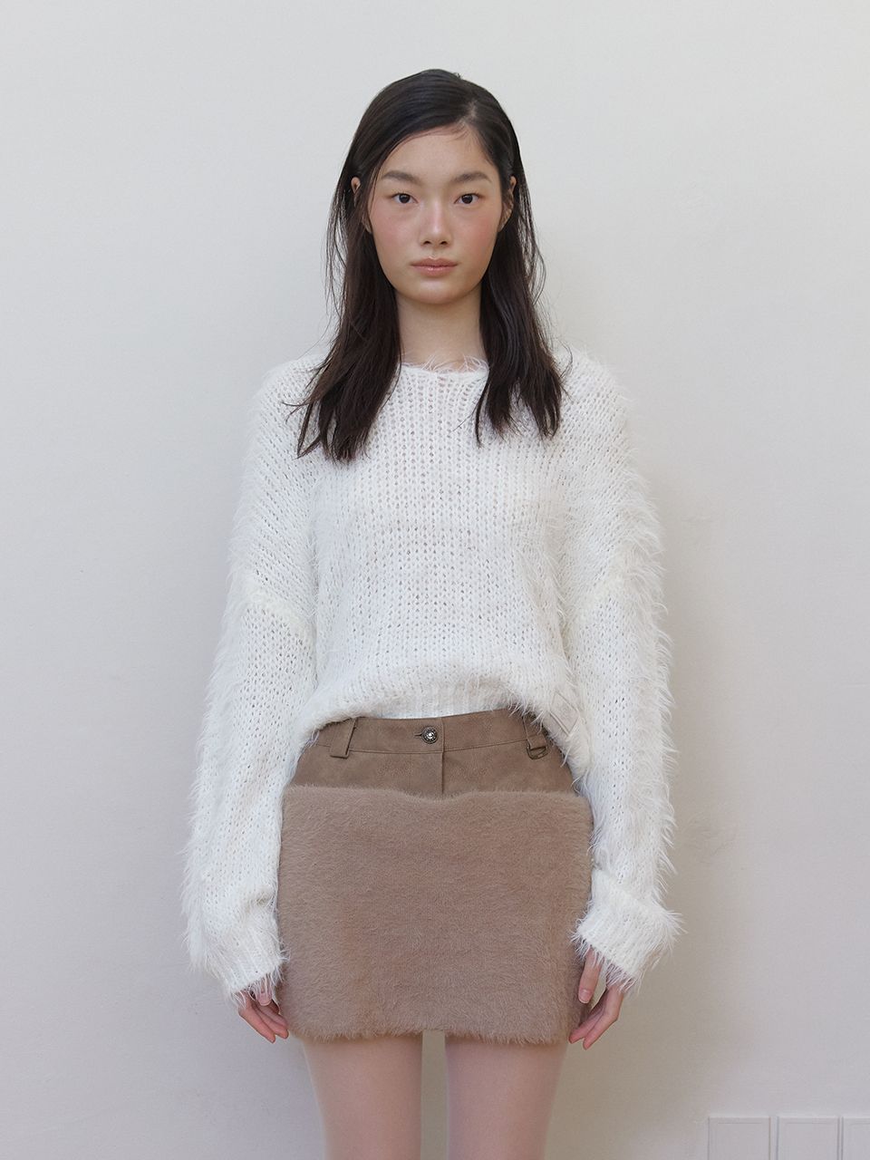 ファジーVニット (アイボリー) | ASURA | HANA(ハナ) #1