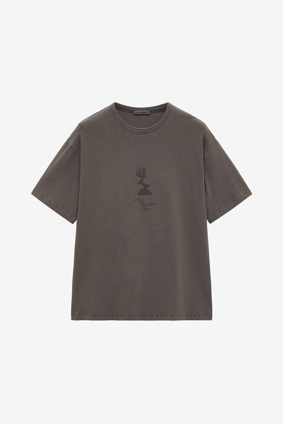 フェードグラフィックTシャツ ブラウン | INSILENCE | HANA(ハナ) #1