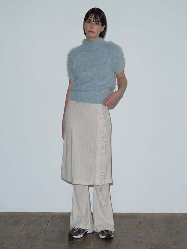 フリルレイヤードスカートパンツ（クリーム） | Margarin Fingers | HANA(ハナ) #1