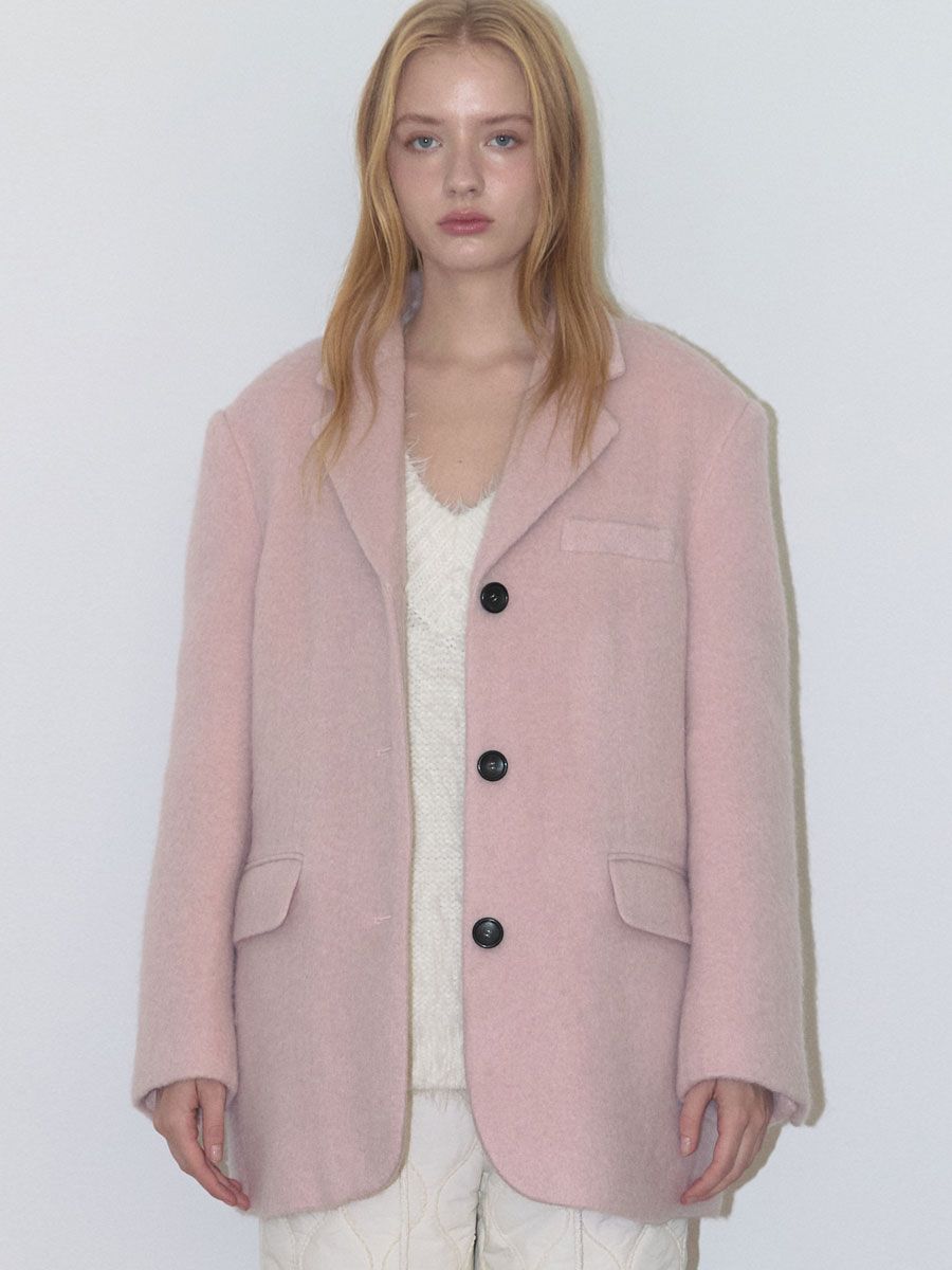 モヘアウールジャケット（ピンク） | ASURA | HANA(ハナ) #1