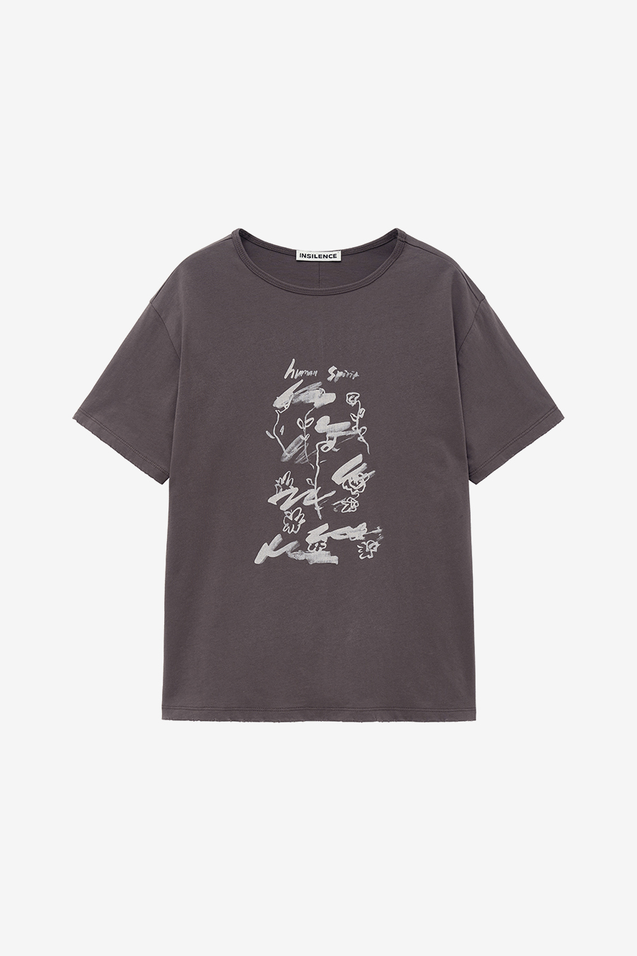 ヴィンテージ スケッチ Tシャツ ブラウン | INSILENCE | HANA(ハナ) #1