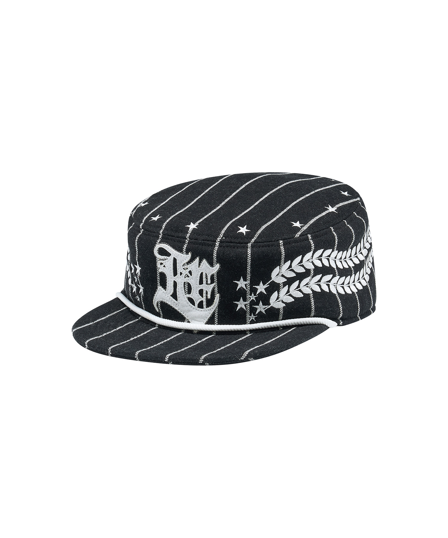 Eosピンストライプストラクチャードキャップ_[ブラック] | LECYTO | HANA(ハナ) #1